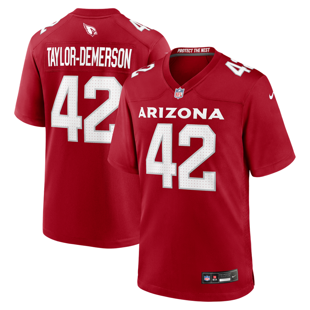Dadrion Taylor-Demerson Arizona Cardinals Team Game Jersey - Cardinal