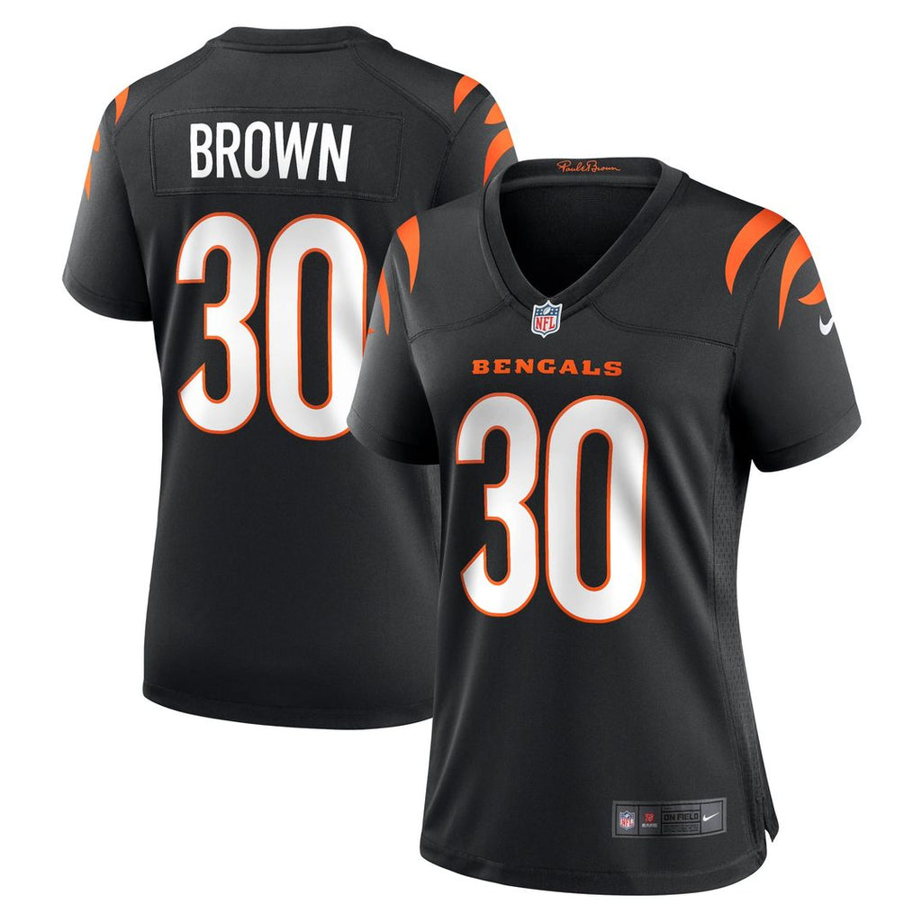 Chase Brown Cincinnati Bengals Women's Team Game Jersey - Black