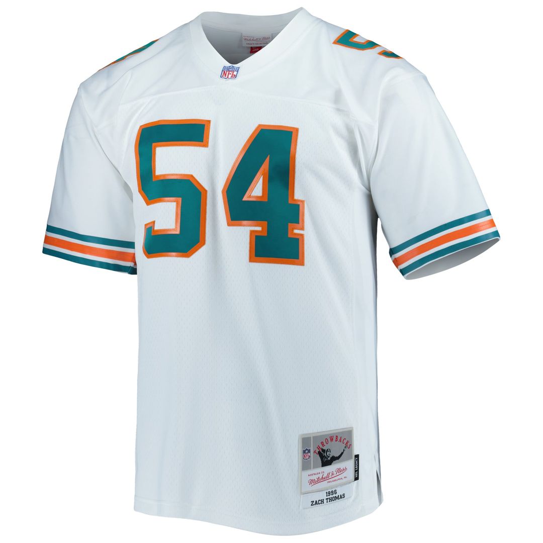 Zach Thomas Miami Dolphins Mitchell & Ness Legacy Replica Jersey - Aqua