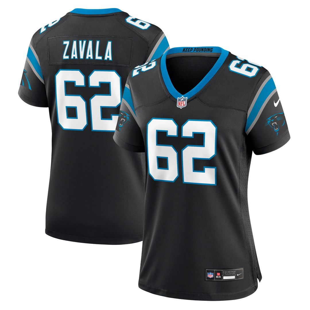 Chandler Zavala Carolina Panthers Women's Game Jersey - Black