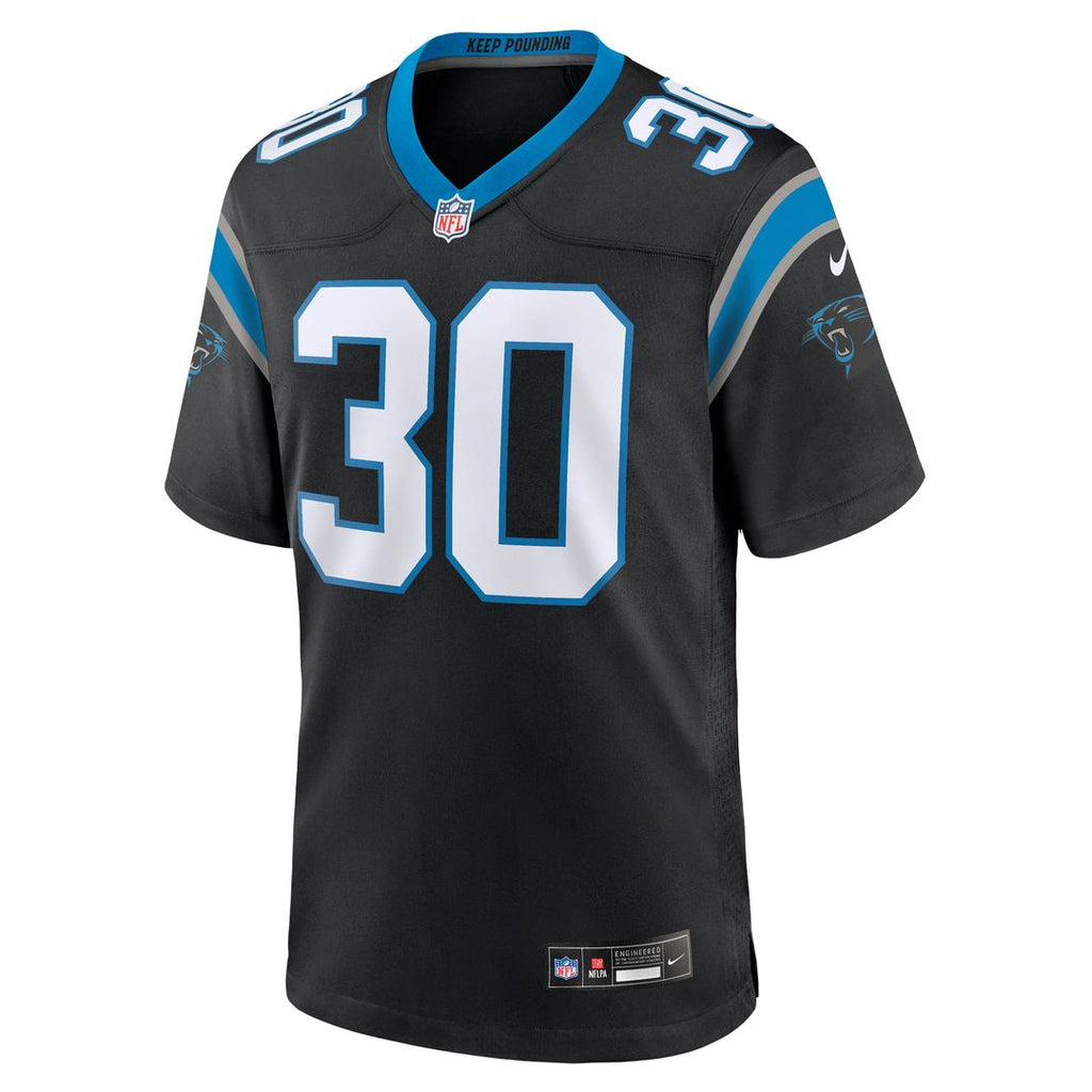 Chuba Hubbard Carolina Panthers Team Game Jersey - Black