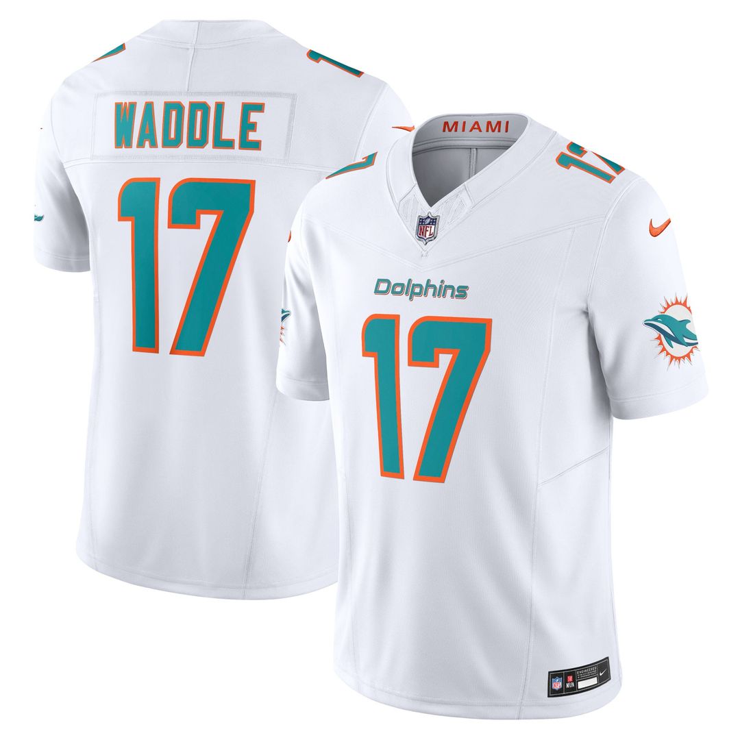 Jaylen Waddle Miami Dolphins Vapor F.U.S.E. Limited Jersey - White