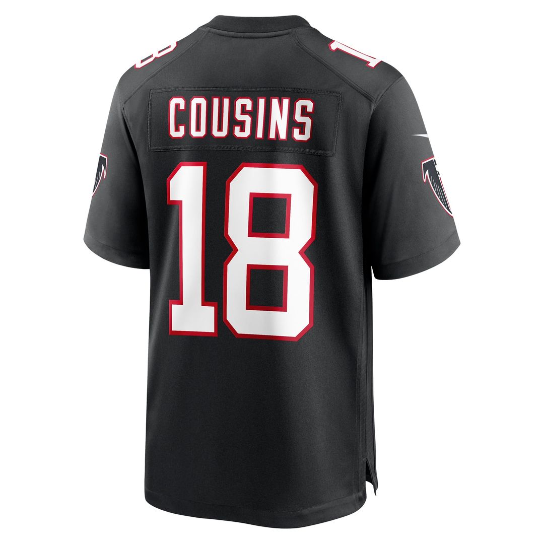 Kirk Cousins Atlanta Falcons Alternate Game Player Jersey - Black