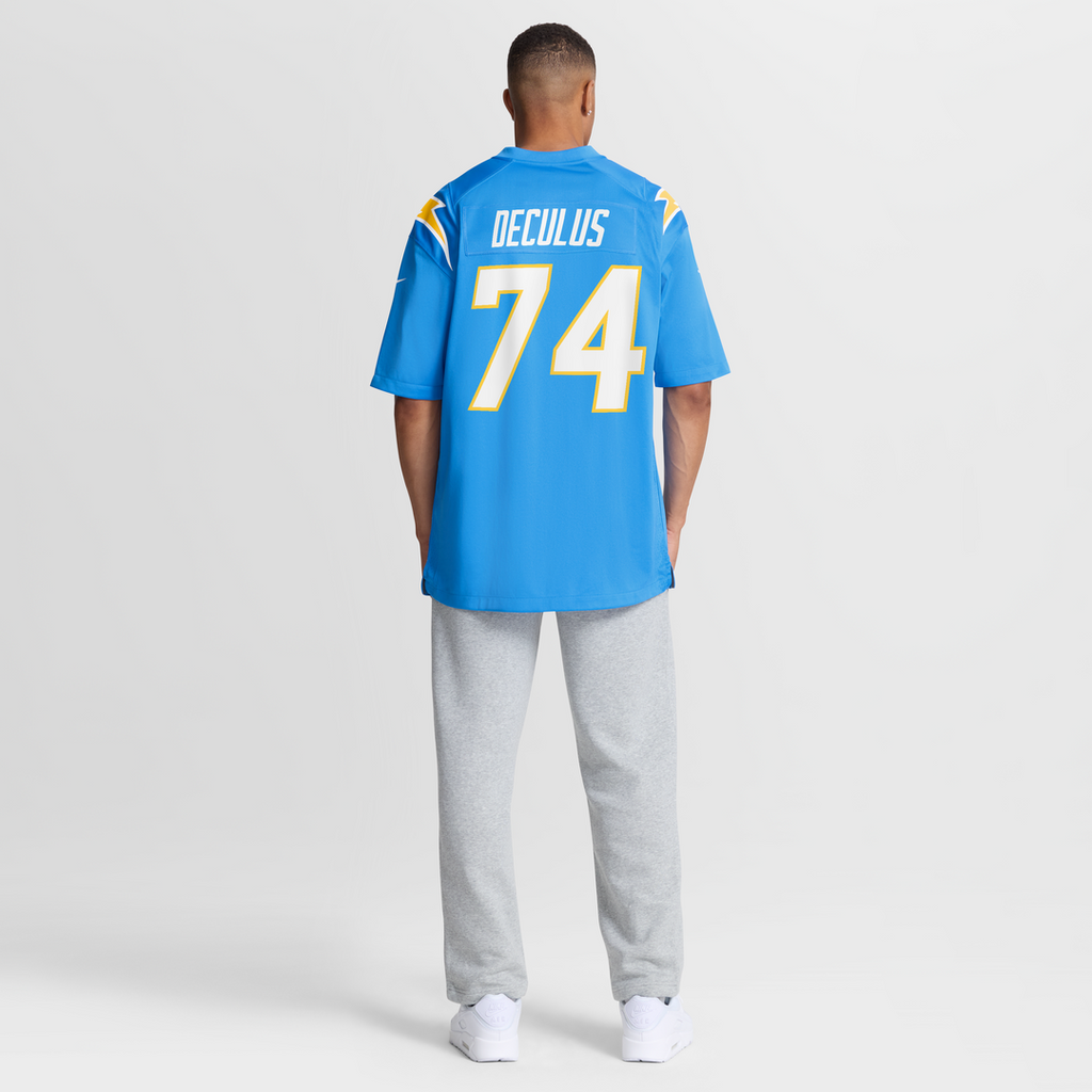 Austin Deculus Los Angeles Chargers Team Game Jersey - Powder Blue