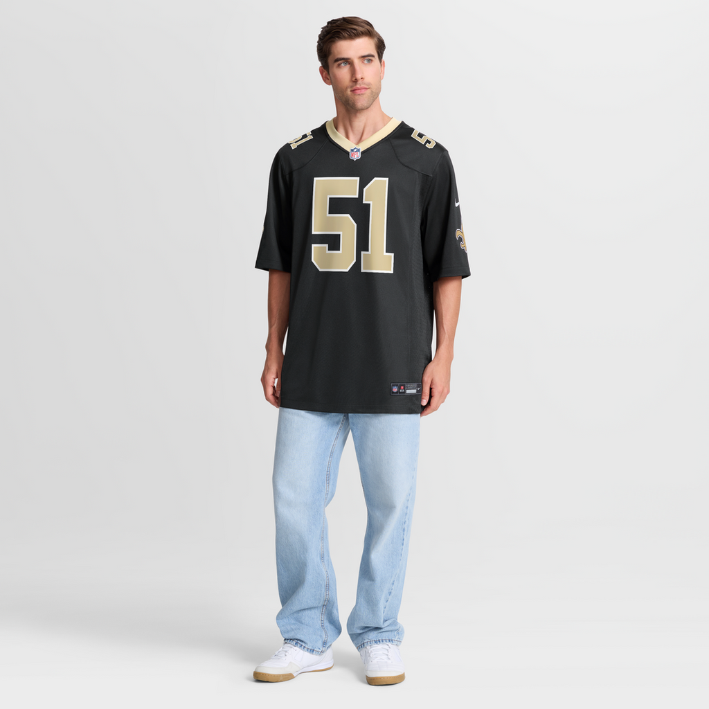 Cesar Ruiz New Orleans Saints Player Game Jersey - Black