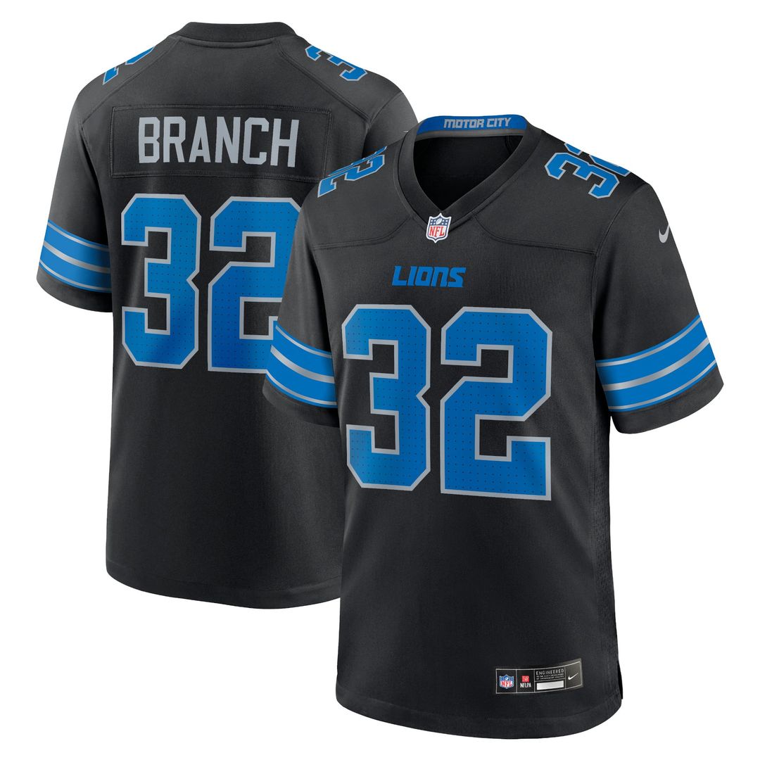 Brian Branch Detroit Lions White Game Jersey - White