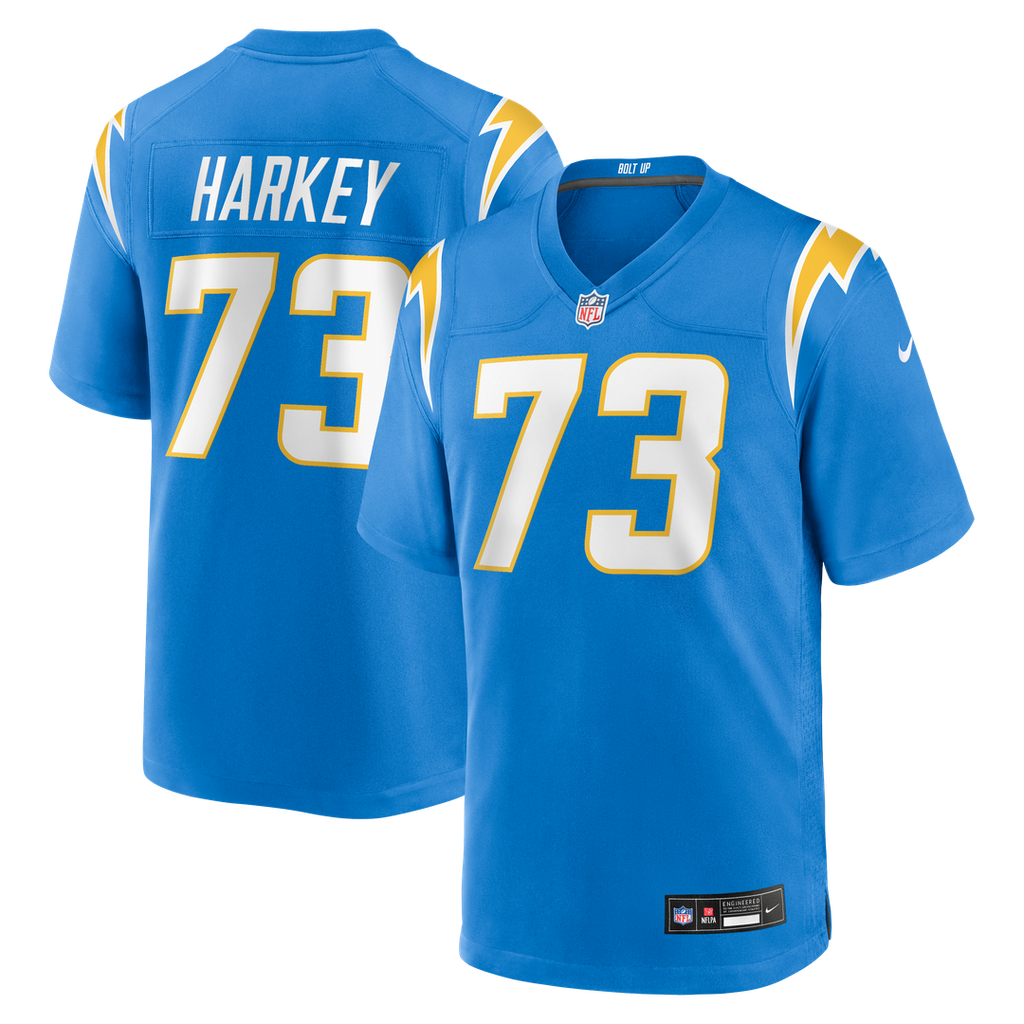 Alex Harkey Los Angeles Chargers Team Game Jersey - Powder Blue