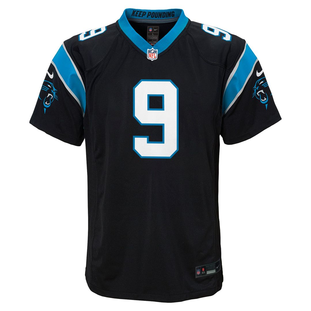 Bryce Young Carolina Panthers Youth Game Jersey - Black