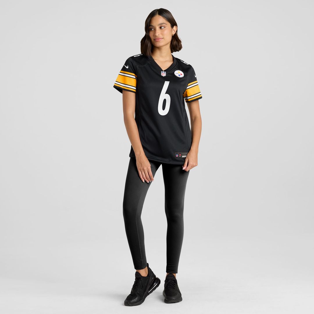 Patrick Queen Pittsburgh Steelers Women's Game Player Jersey - Black