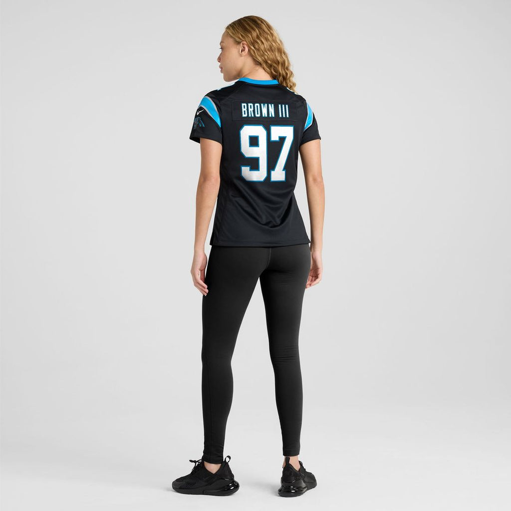 Bobby Brown III Carolina Panthers Women's Team Game Jersey - Black