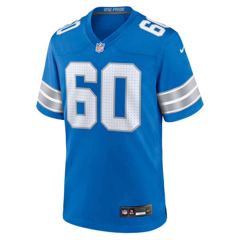 Graham Glasgow Detroit Lions Team Game Jersey - Blue