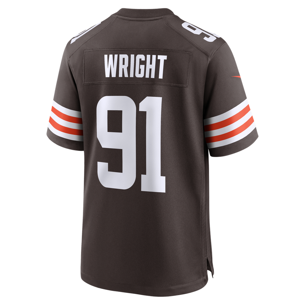 Alex Wright Cleveland Browns Team Game Jersey - Brown
