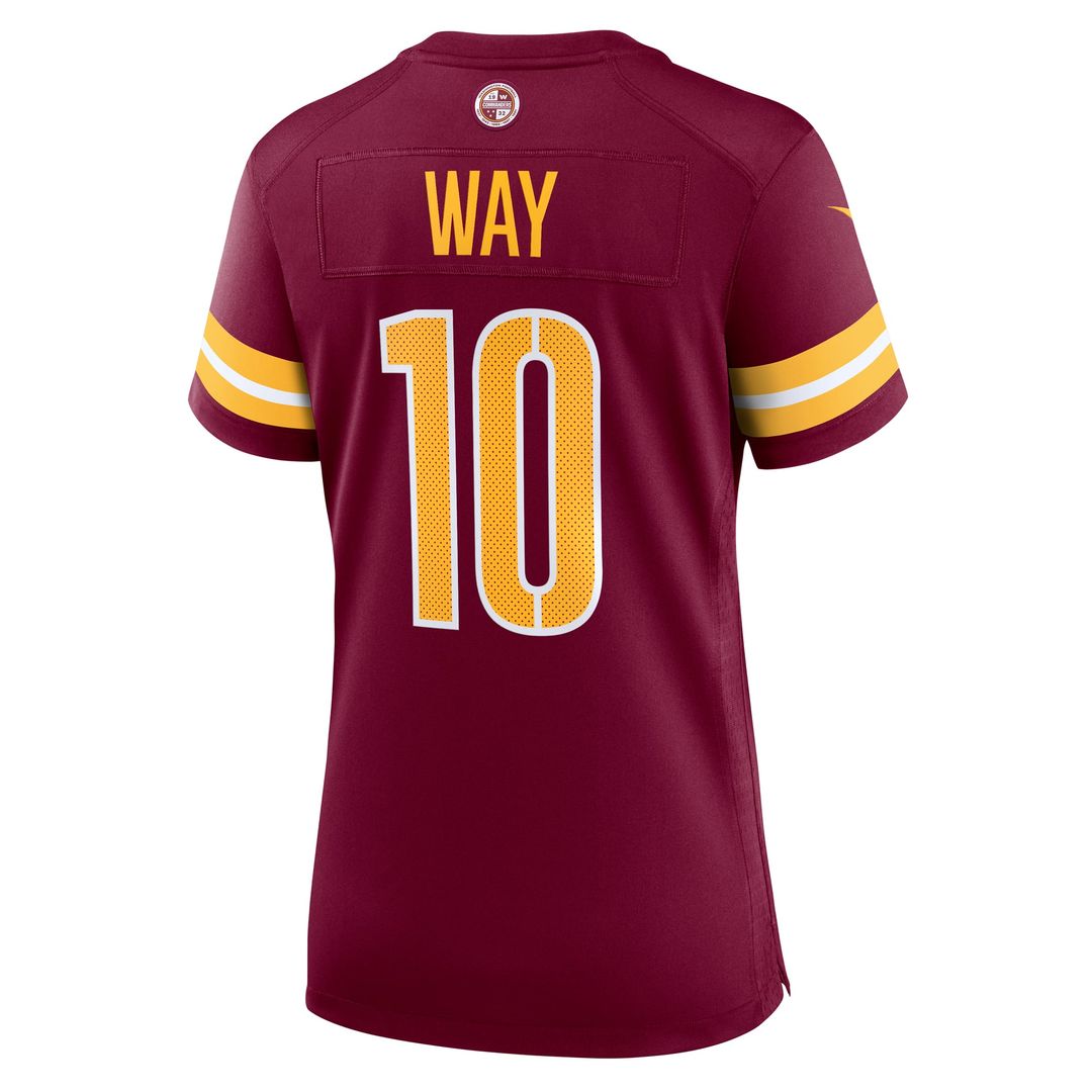 Tress Way Washington Commanders Women's Team Game Jersey - Burgundy