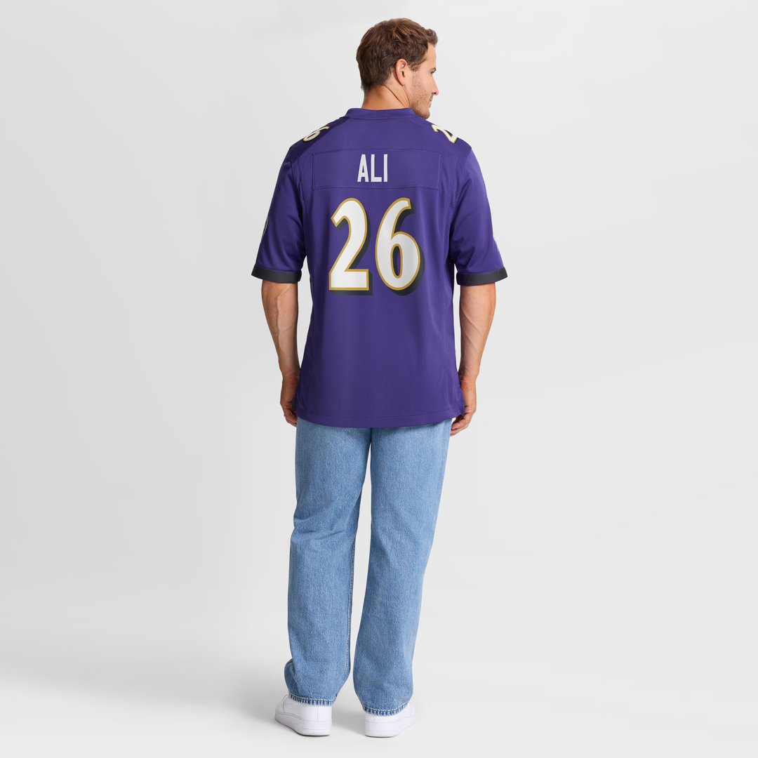 Rasheen Ali Baltimore Ravens Team Game Jersey - Purple