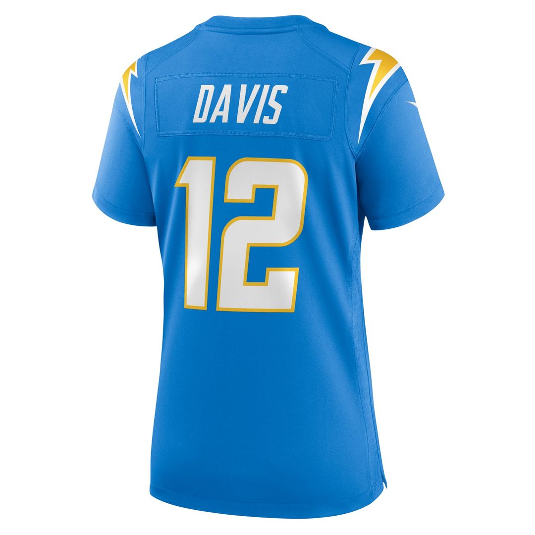 Derius Davis Los Angeles Chargers Women's Team Game Jersey - Powder Blue
