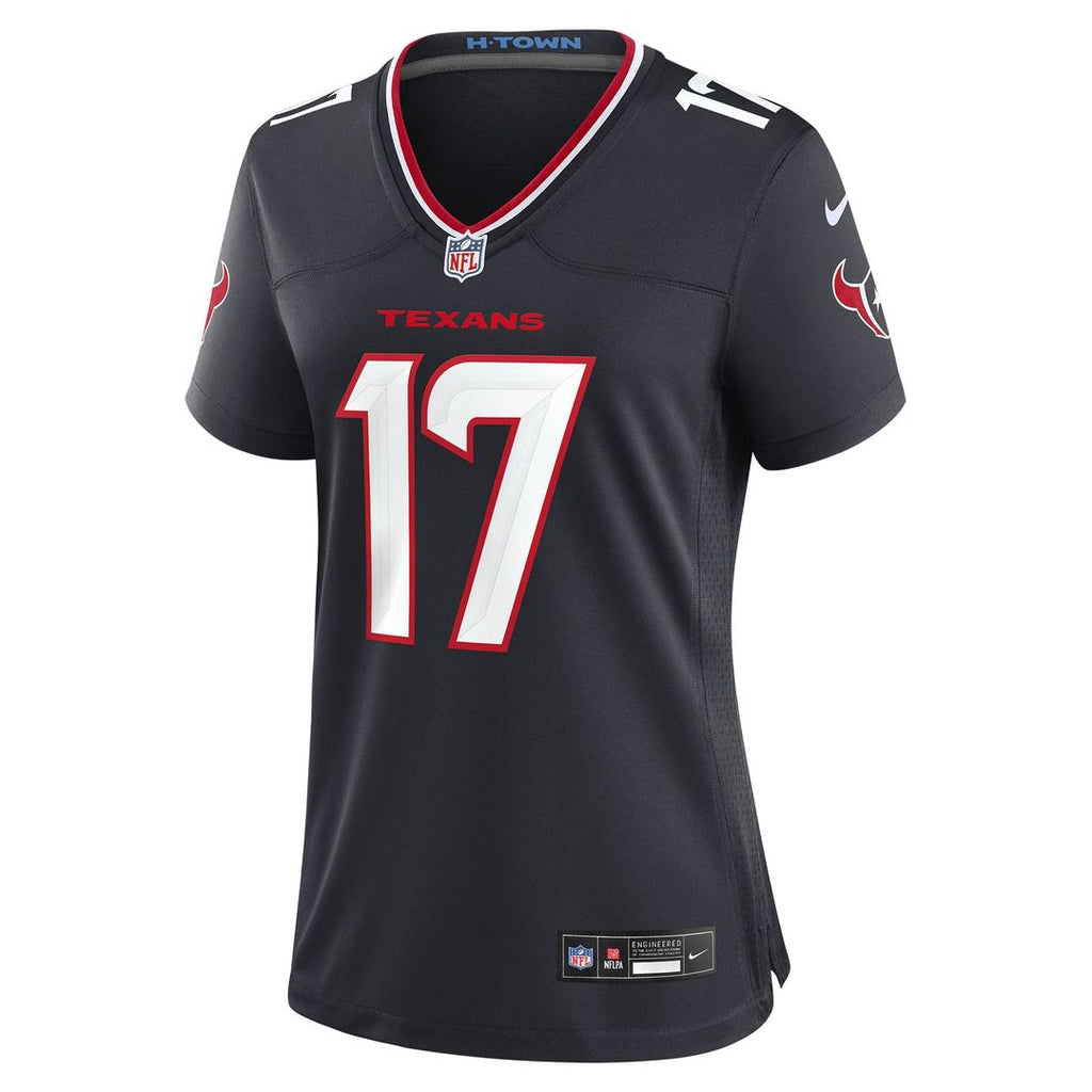 Braxton Berrios Houston Texans Women's Team Game Jersey - Navy