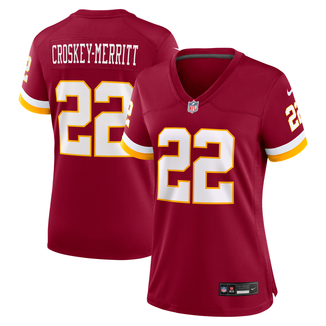 Jacory Croskey-Merritt Washington Commanders Women's Game Super Bowl Era Jersey - White