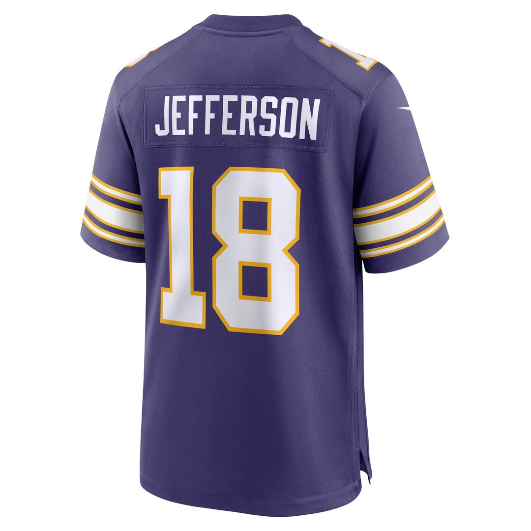 Justin Jefferson Minnesota Vikings Classic Player Game Jersey - Purple