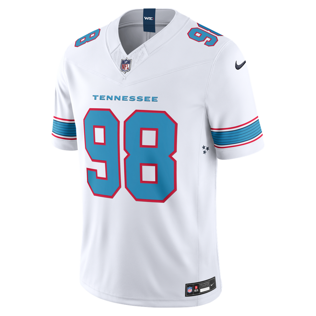 Jeffery Simmons Tennessee Titans Vapor F.U.S.E. Sewn Down Limited Jersey - Light Blue