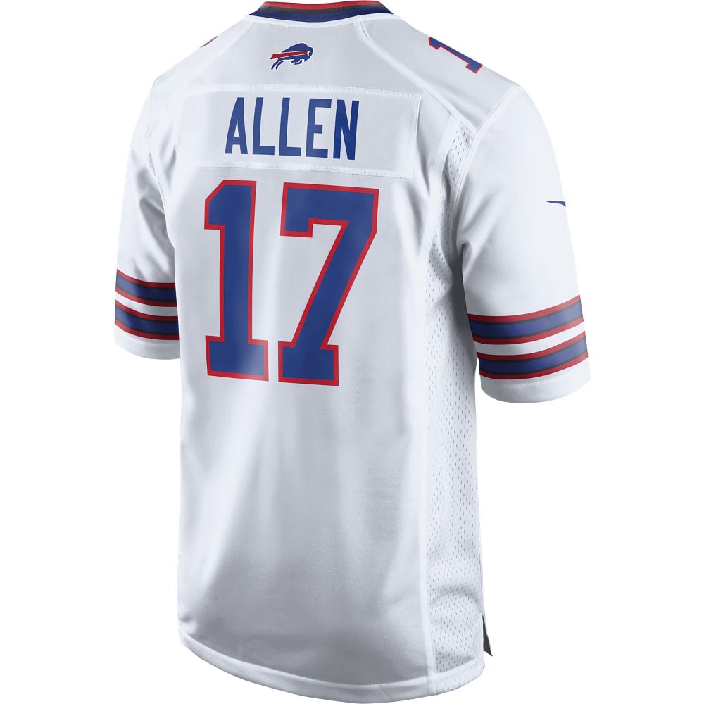Josh Allen Buffalo Bills Game Player Jersey - White
