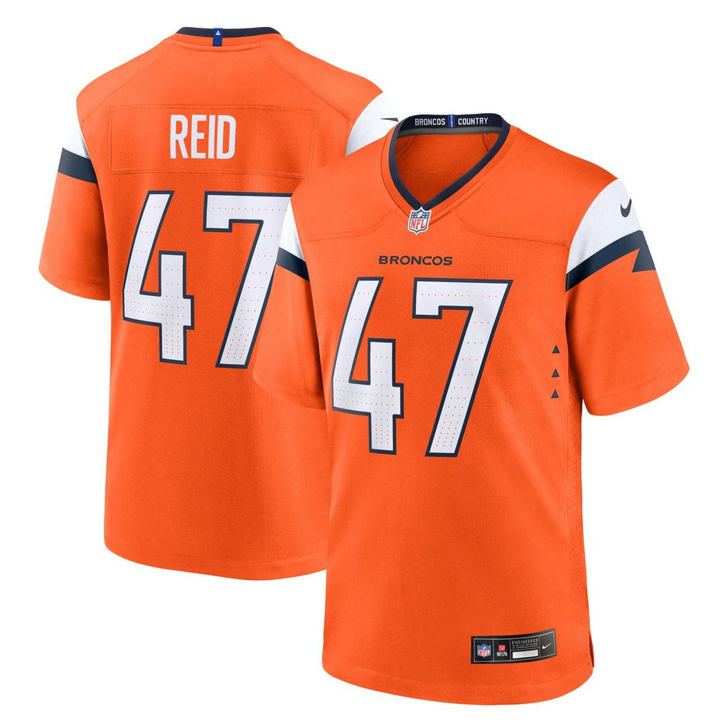 Karene Reid Denver Broncos Team Game Jersey - Orange