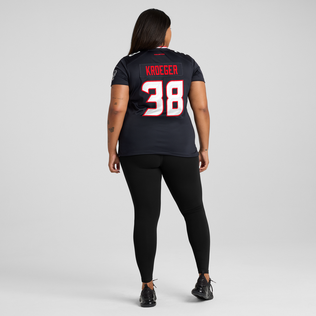 Kai Kroeger Houston Texans Women's Team Game Jersey - Navy
