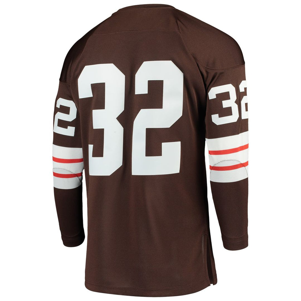Jim Brown Cleveland Browns 1964 Mitchell & Ness Authentic Throwback Retired Player Jersey - Brown