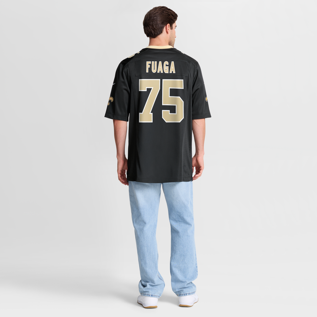 Taliese Fuaga New Orleans Saints Game Jersey - Black