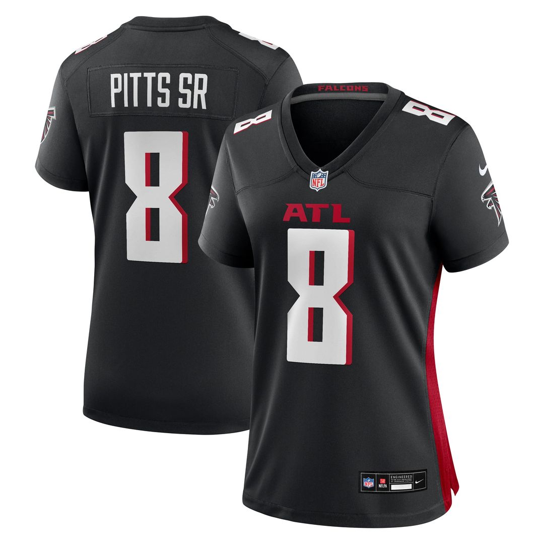 Kyle Pitts Sr. Atlanta Falcons Women's Game Jersey - Black