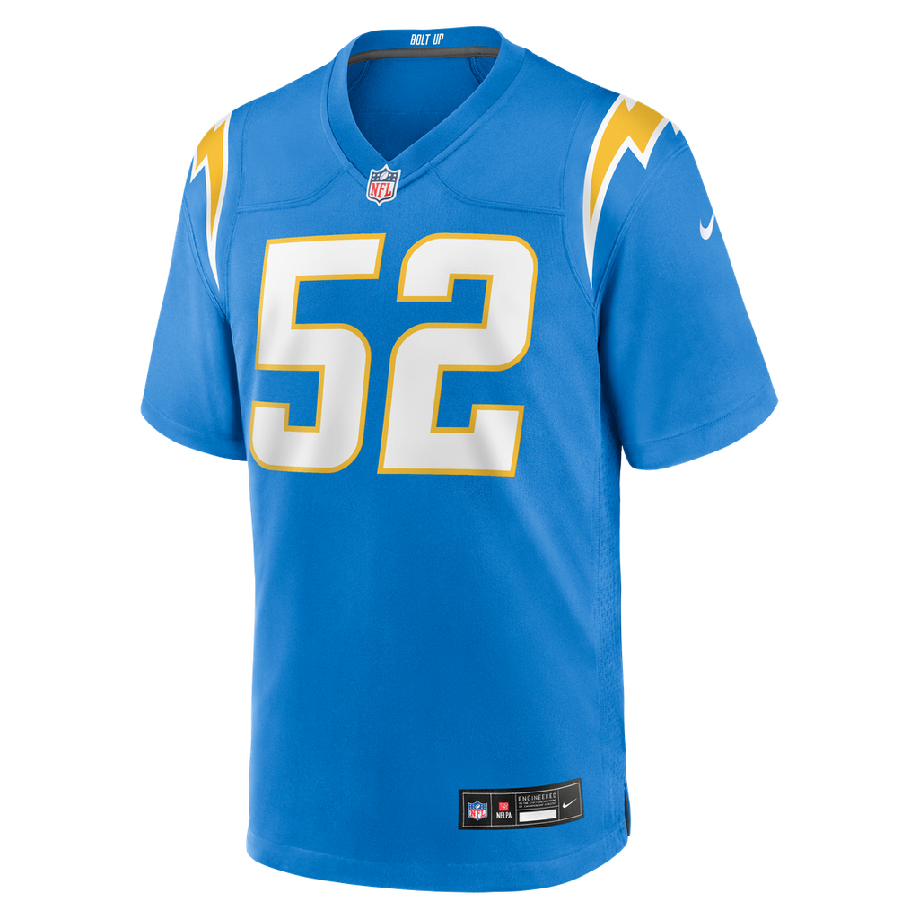 Khalil Mack Los Angeles Chargers Game Jersey - Powder Blue