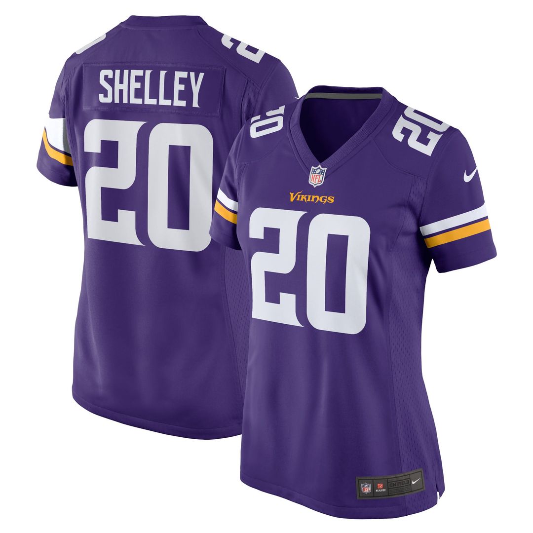 Duke Shelley Minnesota Vikings Women's Home Game Player Jersey - Purple
