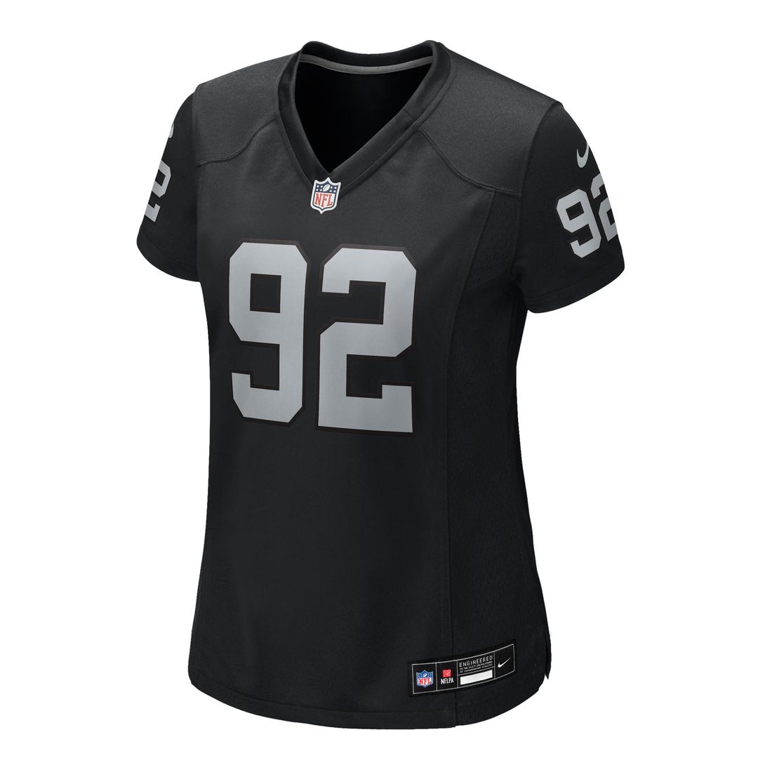 JJ Pegues Las Vegas Raiders Women's Team Game Jersey - Black