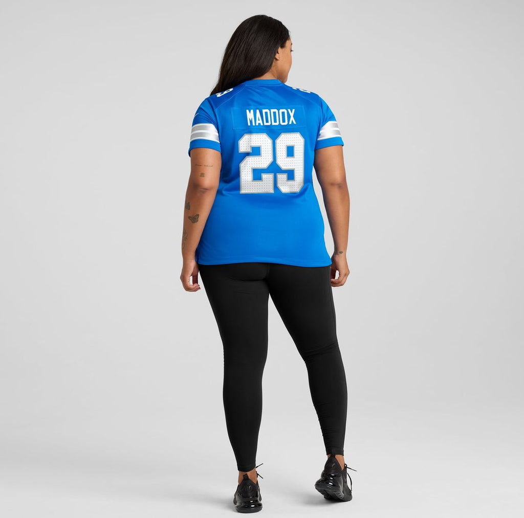 Avonte Maddox Detroit Lions Women's Team Game Jersey - Blue