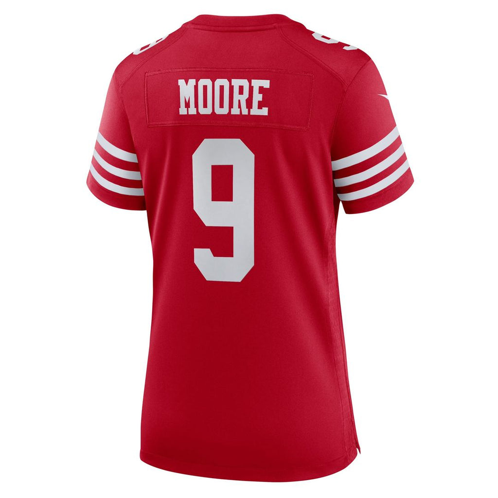 Skyy Moore San Francisco 49ers Women's Team Game Jersey - Scarlet
