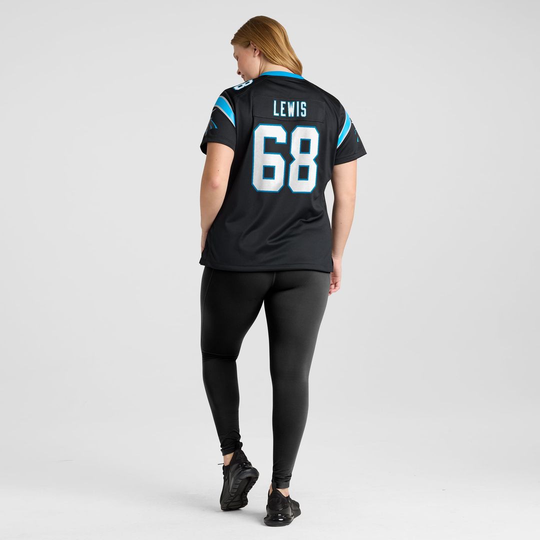 Damien Lewis Carolina Panthers Women's Game Jersey - Black