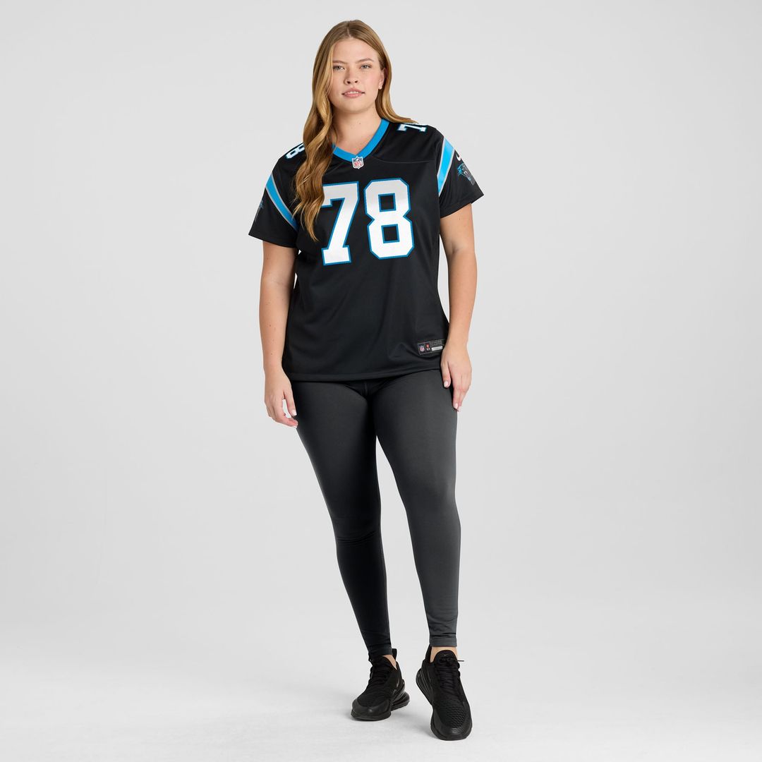 Popo Aumavae Carolina Panthers Women's Team Game Jersey - Black