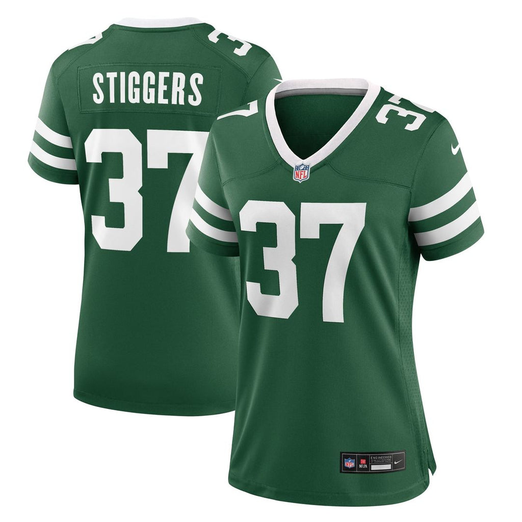 Qwan'tez Stiggers New York Jets Women's Game Jersey - Legacy Green