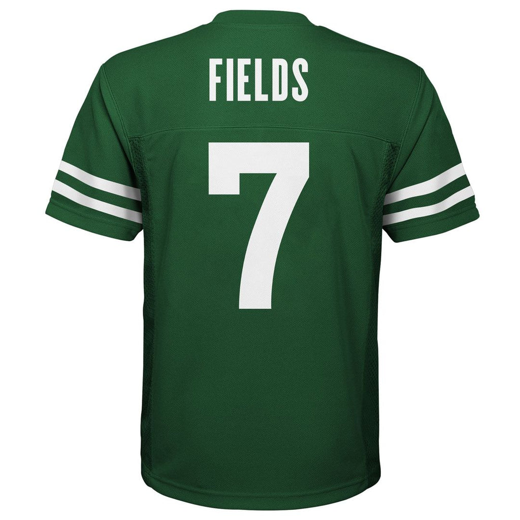Justin Fields New York Jets Youth Replica Player Jersey - Legacy Green