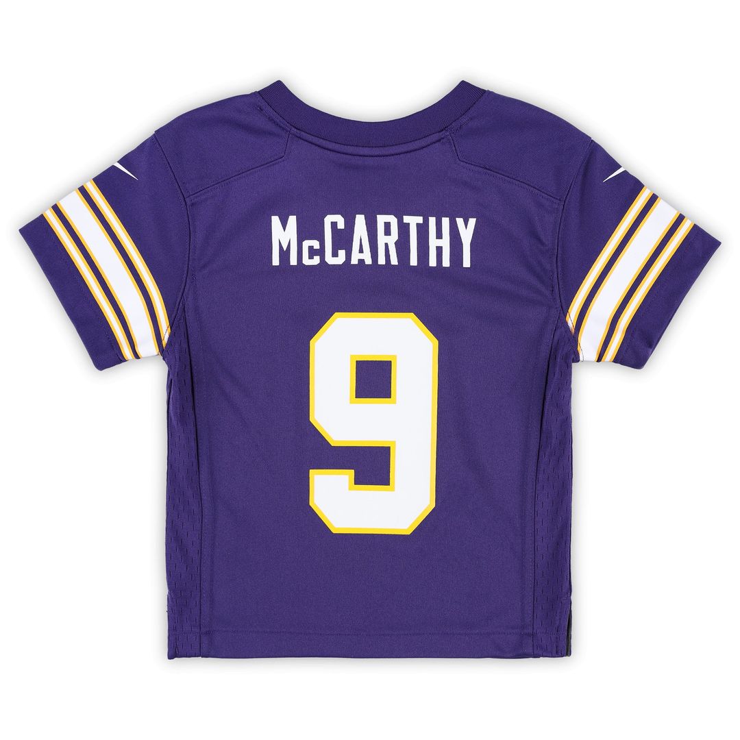 J.J. McCarthy Minnesota Vikings Infant Alternate Player Game Jersey - Purple