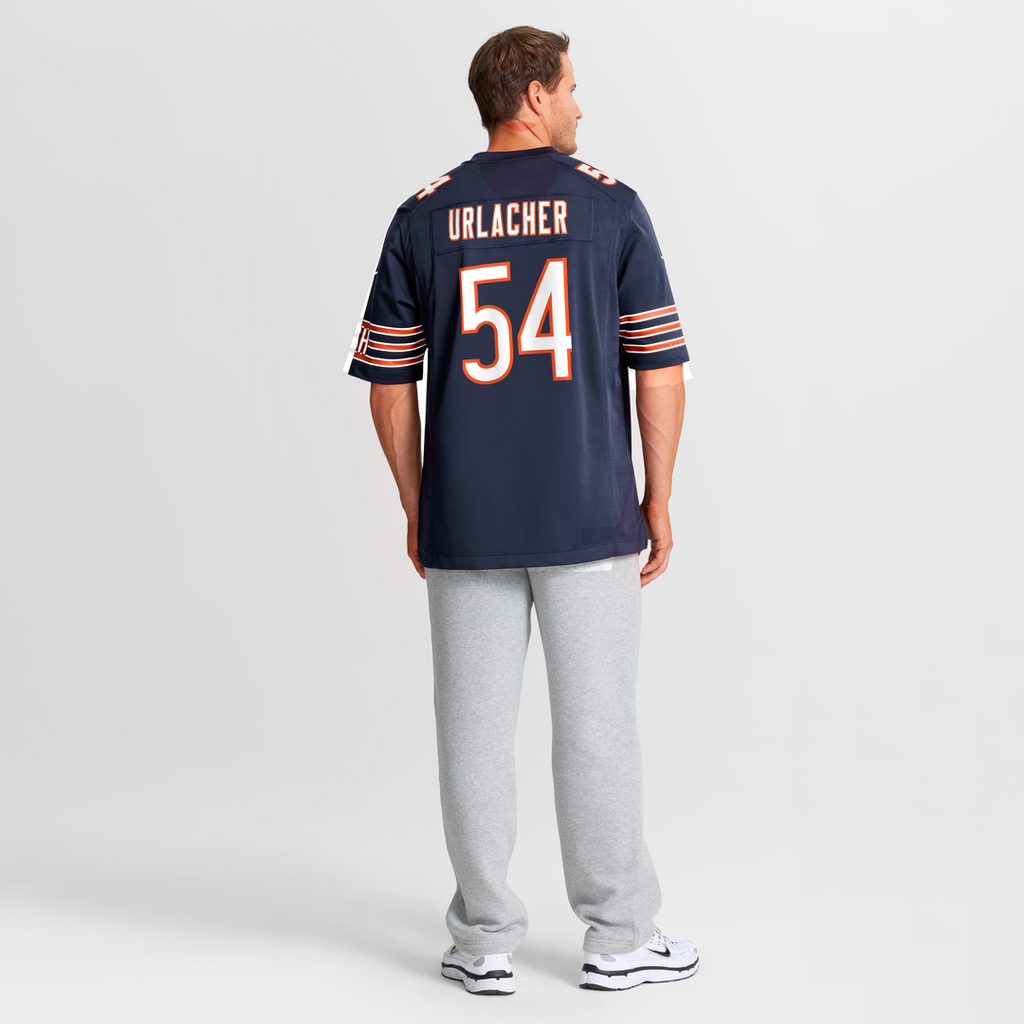 Brian Urlacher Chicago Bears Game Retired Player Jersey - Navy