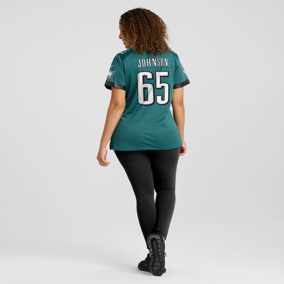 Lane Johnson Philadelphia Eagles Women's Team Game Jersey - Midnight Green