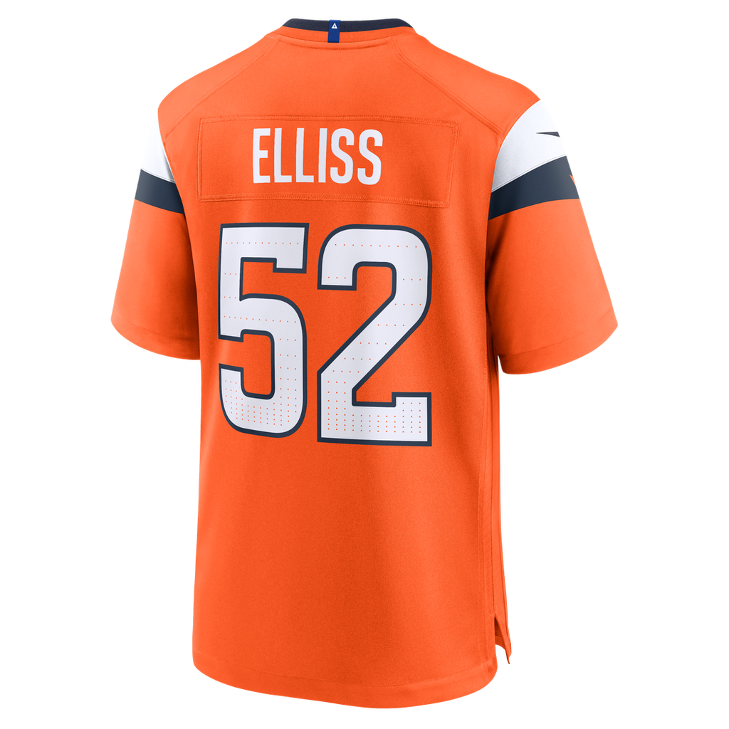 Jonah Elliss Denver Broncos Team Game Jersey - Orange