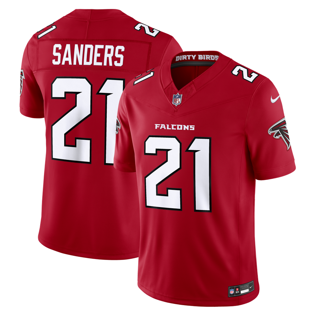 Deion Sanders Atlanta Falcons Vapor F.U.S.E. Stitched Retired Limited Jersey - Red