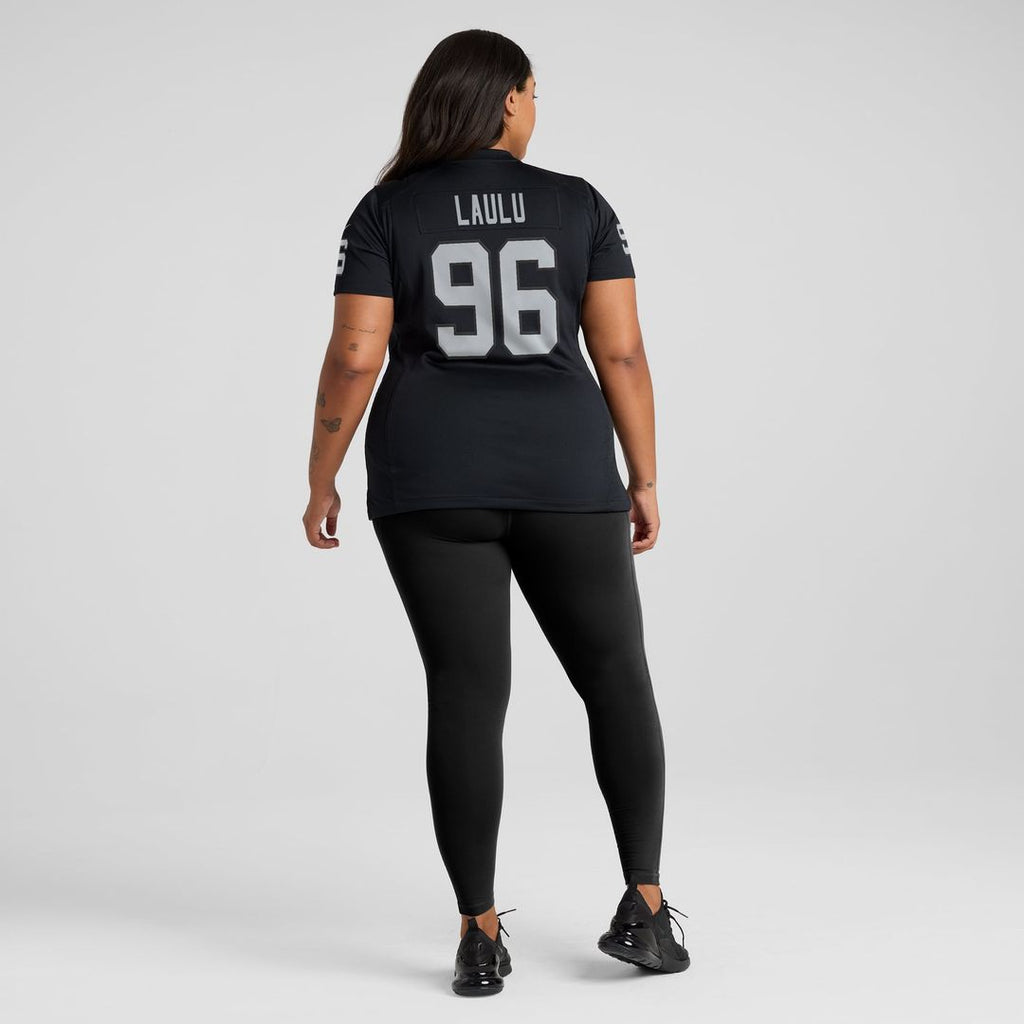 Jonah Laulu Las Vegas Raiders Women's Game Jersey - Black