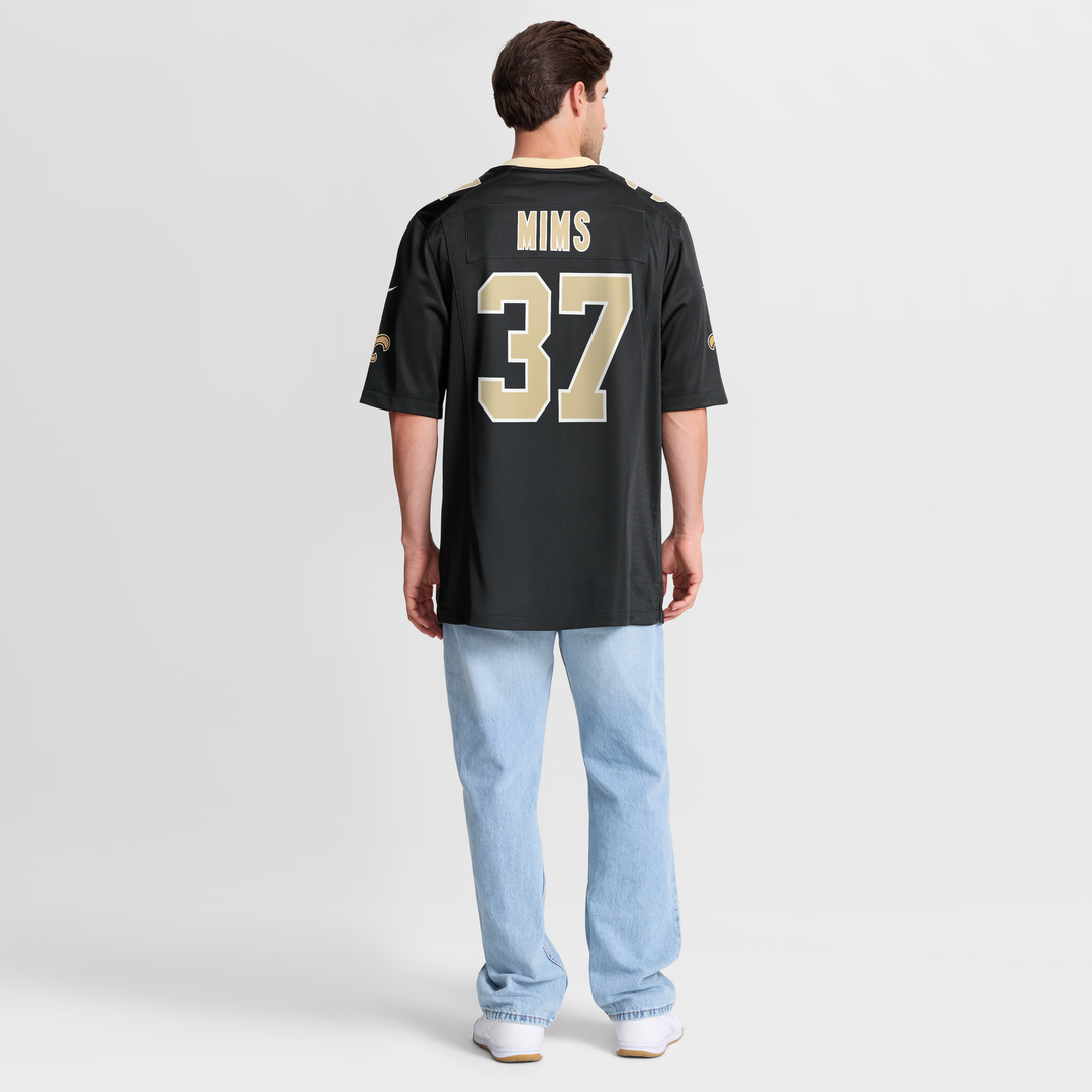Mims New Orleans Saints Team Game Jersey - Black