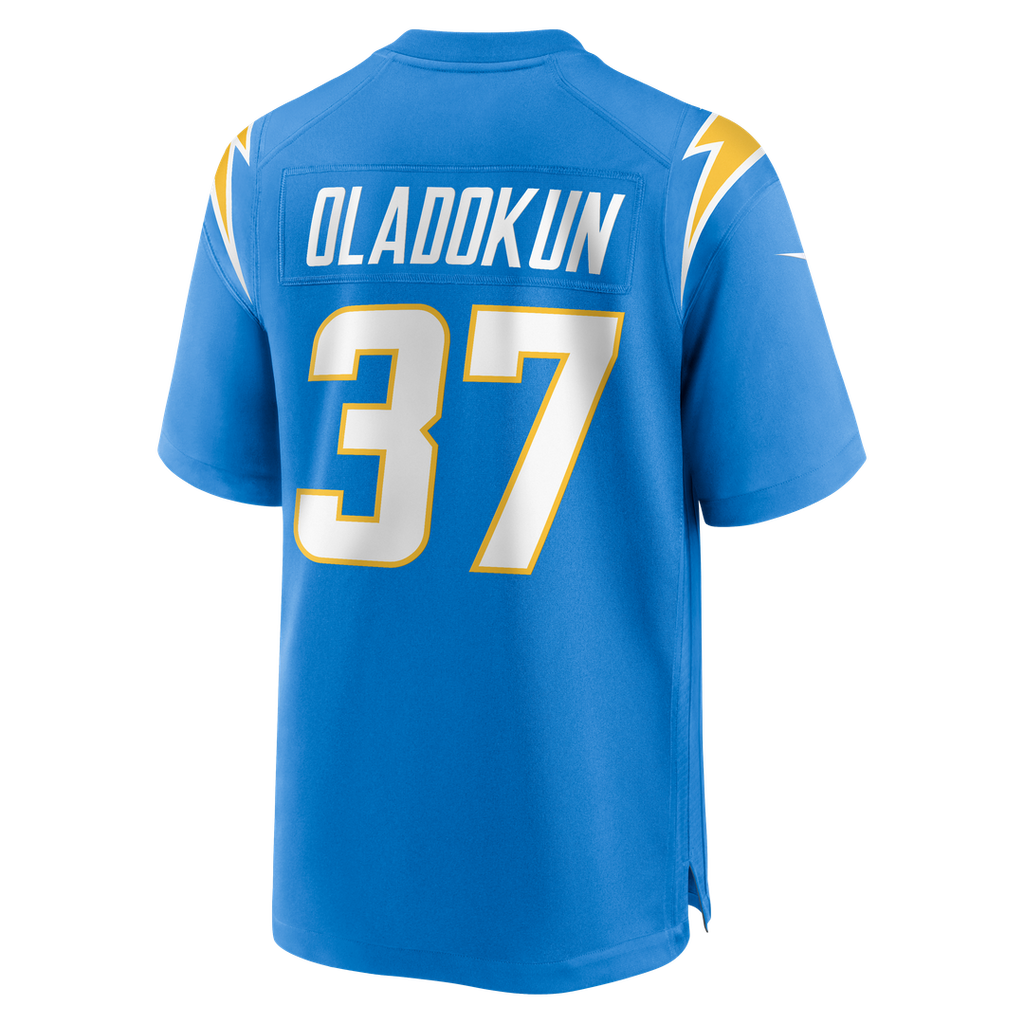 Oladokun Los Angeles Chargers Team Game Jersey - Powder Blue
