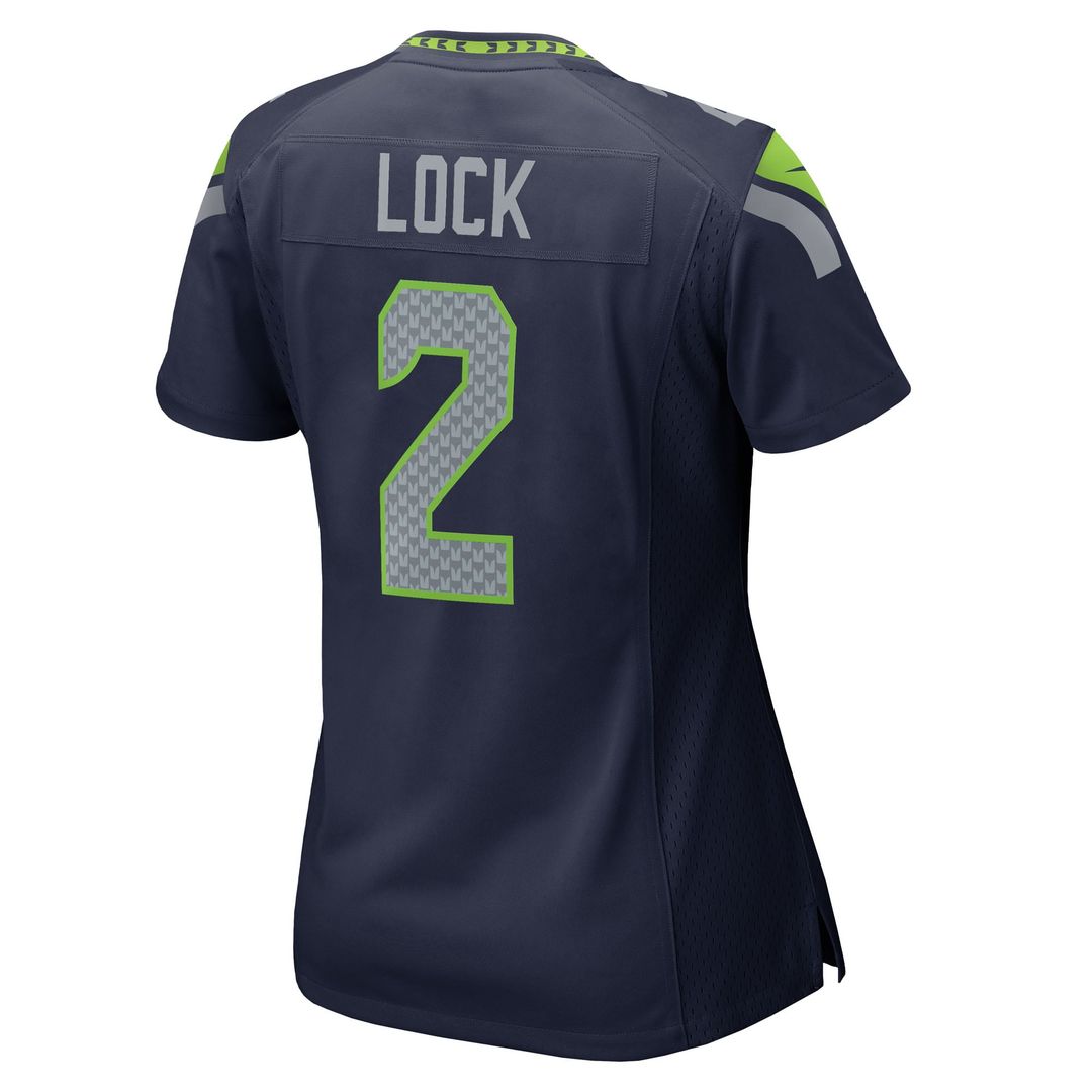 Drew Lock Seattle Seahawks Women's Team Game Jersey - College Navy
