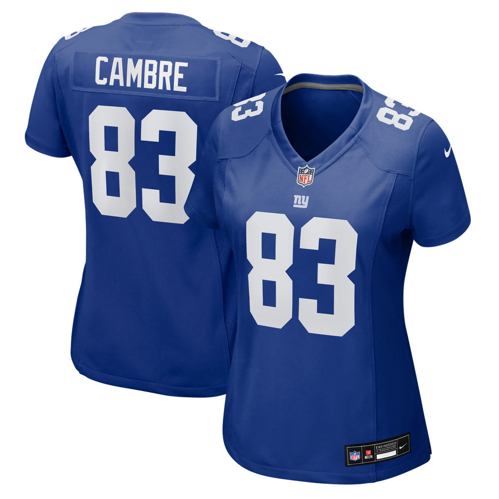Dalen Cambre New York Giants Women's Team Game Jersey - Royal
