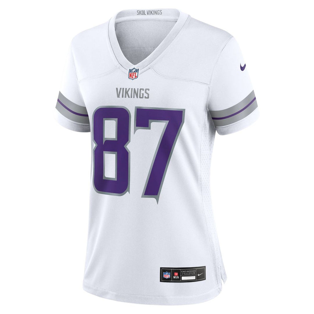 T.J. Hockenson Minnesota Vikings Women's Alternate Game Player Jersey - White