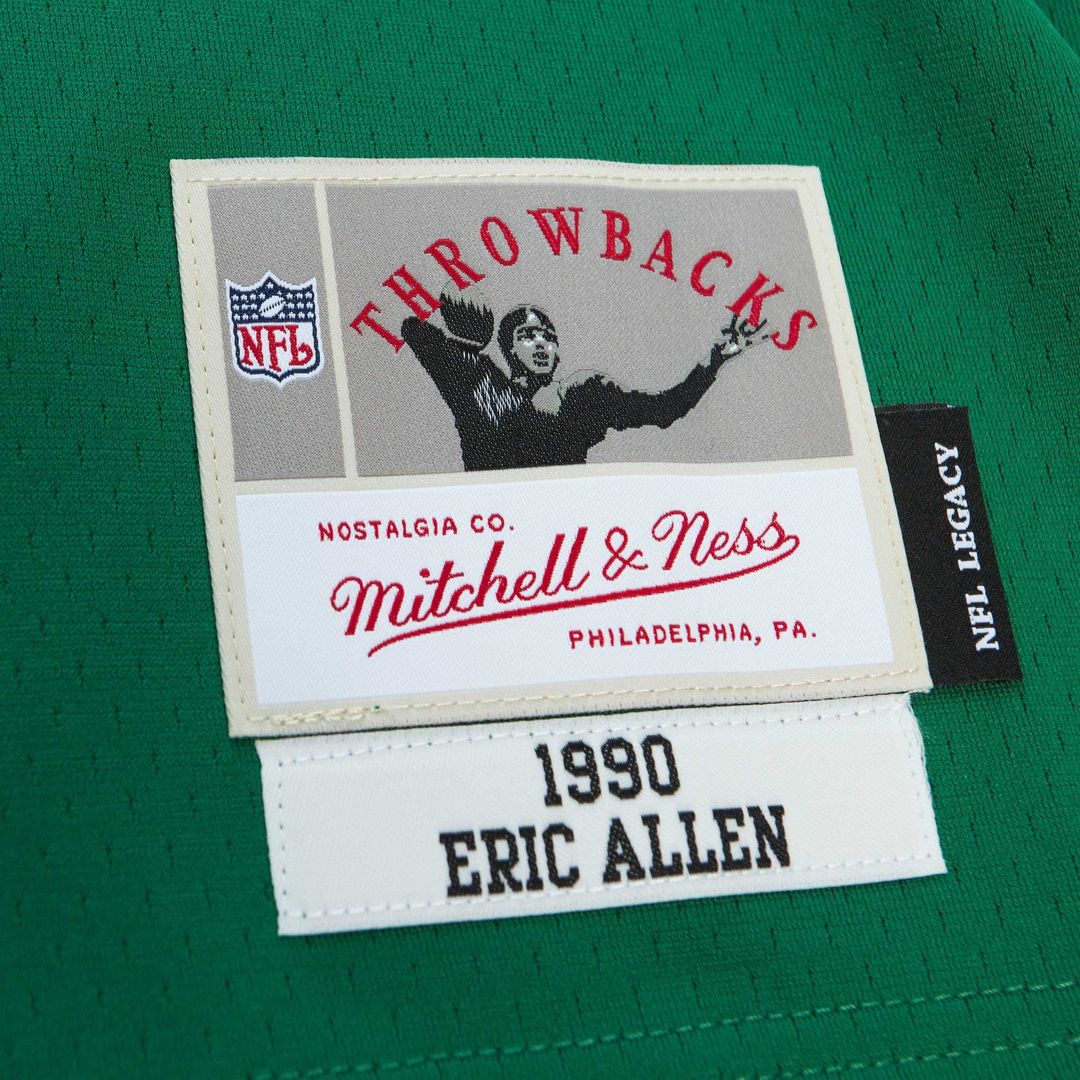 Eric Allen Philadelphia Eagles Mitchell & Ness Legacy Replica Jersey - Kelly Green